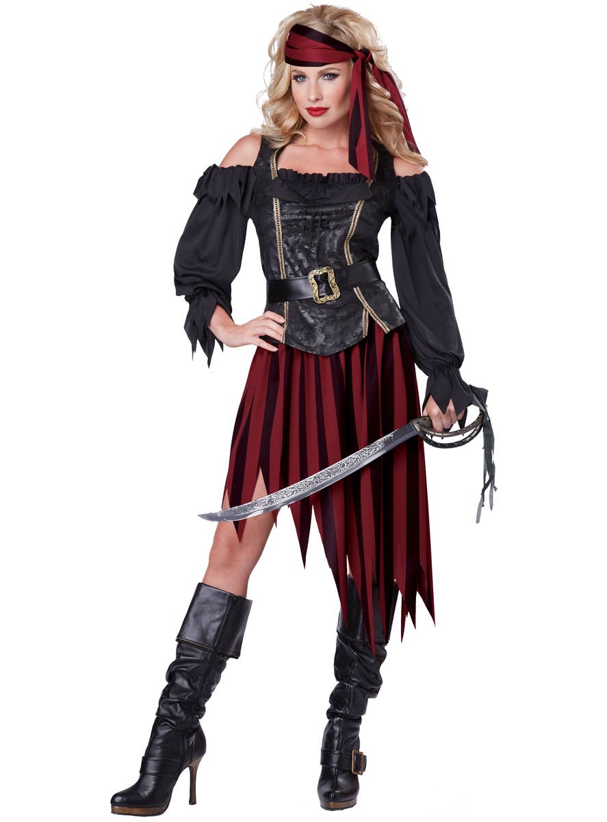 Women's Pirate Queen Of The High Seas Costume Main Image