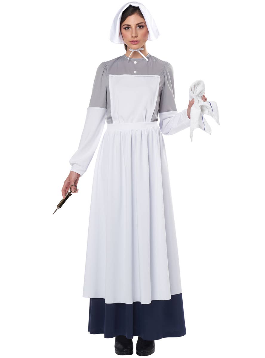 Victorian Civil War Nurse Women's Dress Up Costume