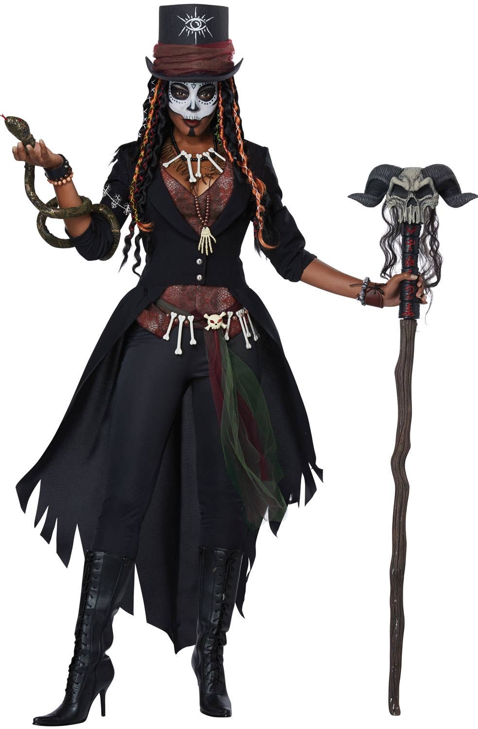 Witch Doctor Voodoo Master Women's Wicked Costume Main Image