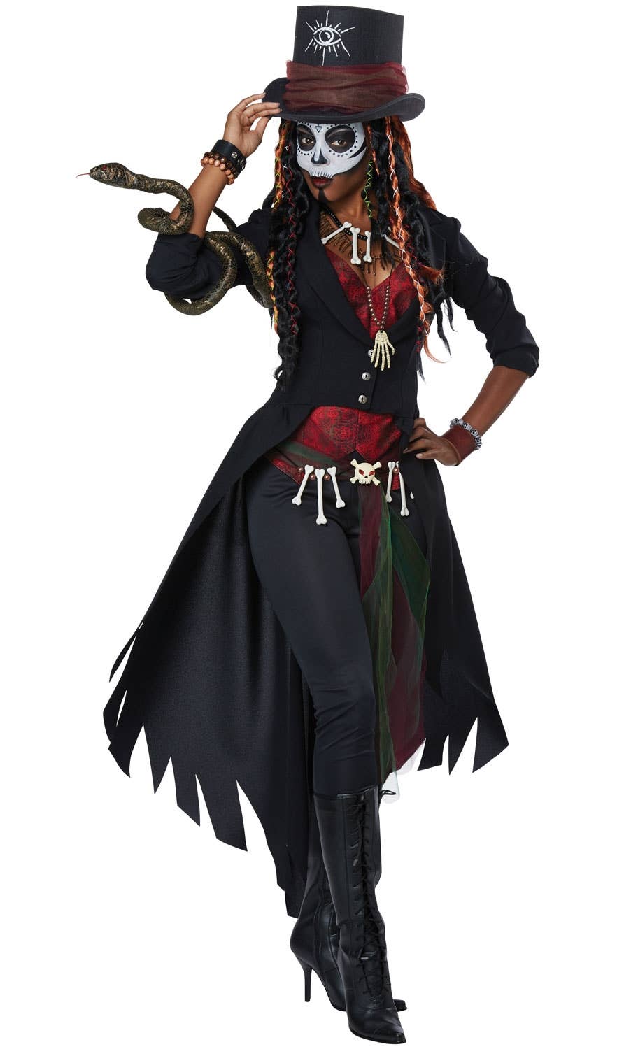 Witch Doctor Voodoo Master Women's Wicked Costume Image 2
