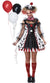 Twisted Women's Clown Evil Halloween Fancy Dress Costume Main Image
