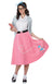 Pink and White 50s Rockabilly Women's Costume - Main Image