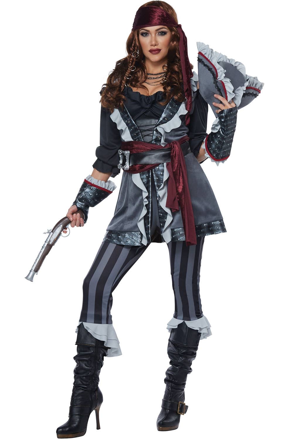 Captain Blackheart Women's Sexy Pirate Costume Second Image