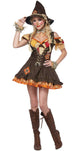 Women's Sexy Sassy Scarecrow Deluxe Fancy Dress Costume Main Image