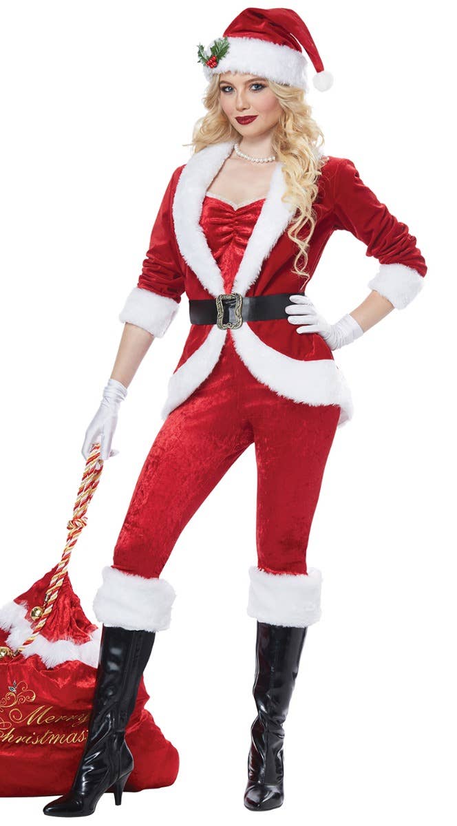 Sassy Santa Womens Sexy Santa Outfit Christmas Costume
