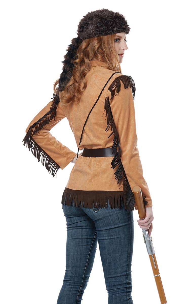 Women's Frontier Lady Colonial Fancy Dress Costume Back Image