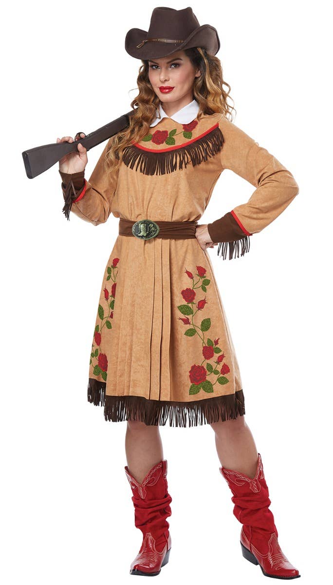 Annie Oakley Women's Western Cowgirl Fancy Dress Costume Main Image