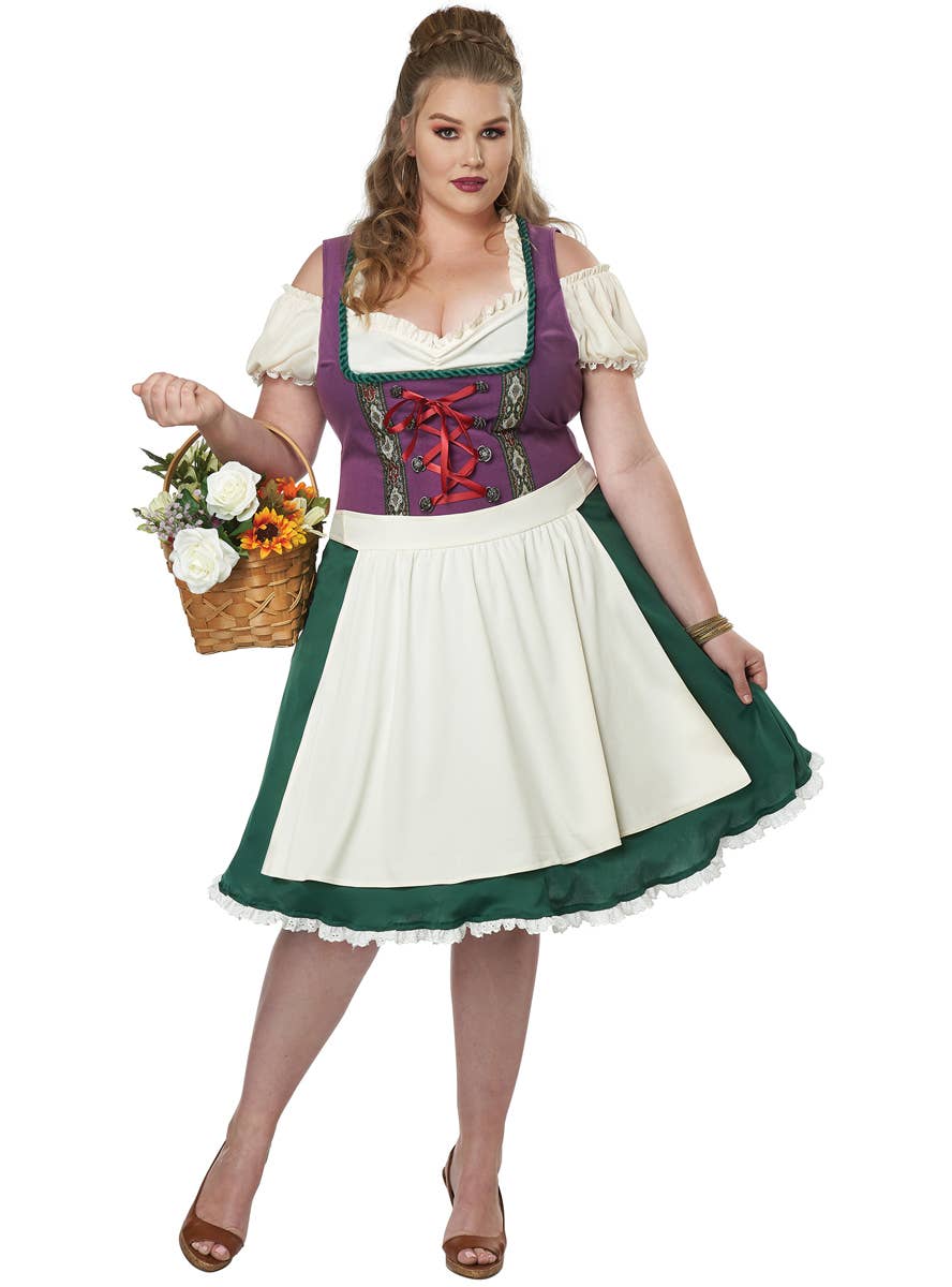 Costume Halloween Adulte Homme Adult Women's German Beer Maid - Lederhosen Party Outfit (Size I26) Oktoberfest Costume - Foto 10
