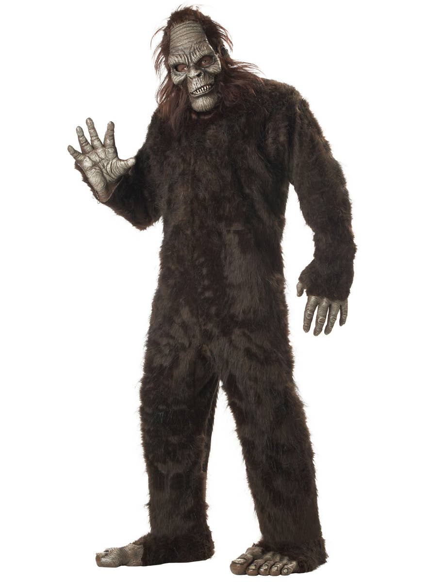 Brown Faux Fur Big Foot Men's Halloween Costume Main Image