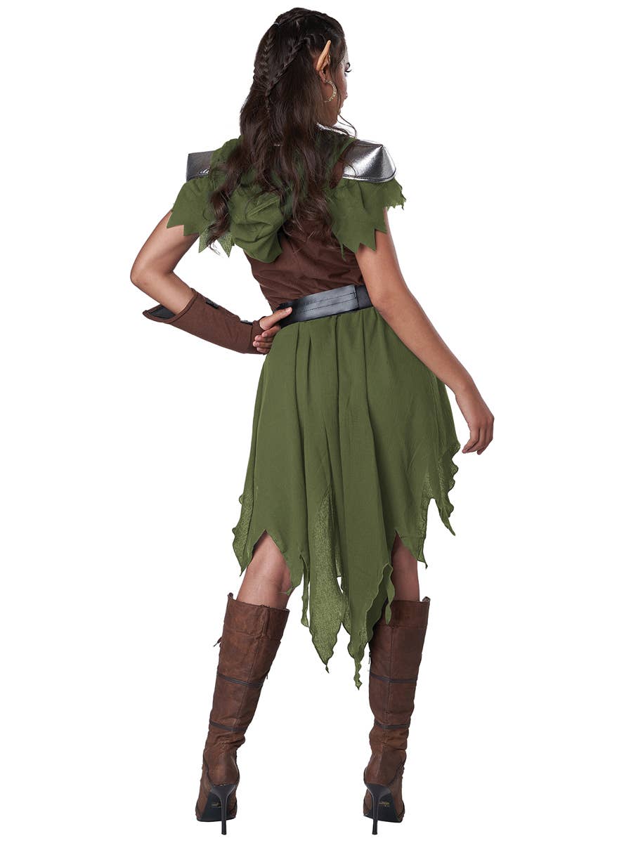 Medieval Elven Hunter Women's Costume - Back Image