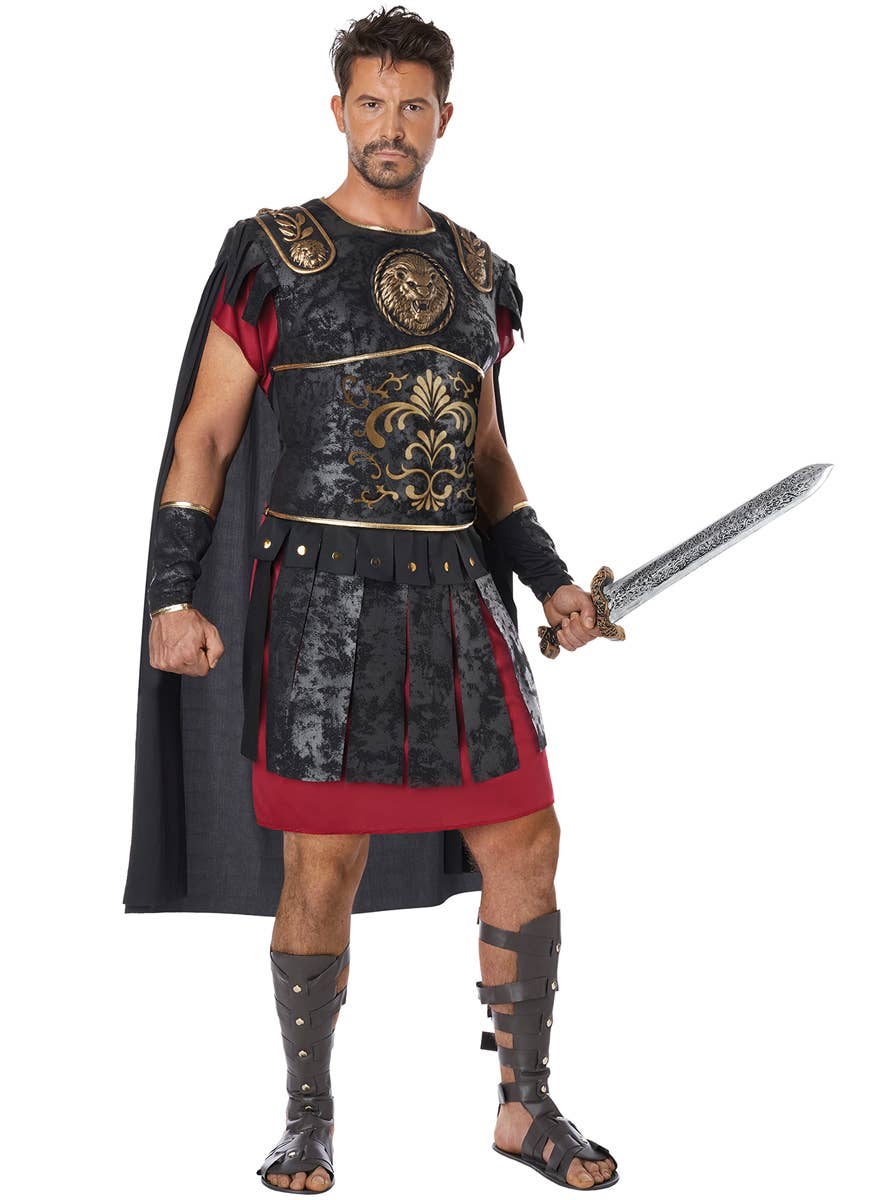 Roman Warrior Men's  Fancy Dress Costume - Front Image