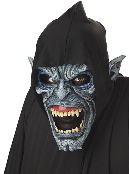 Deluxe Night Stalker Vampire Ani-Motion Halloween Costume Mask Accessory View 1