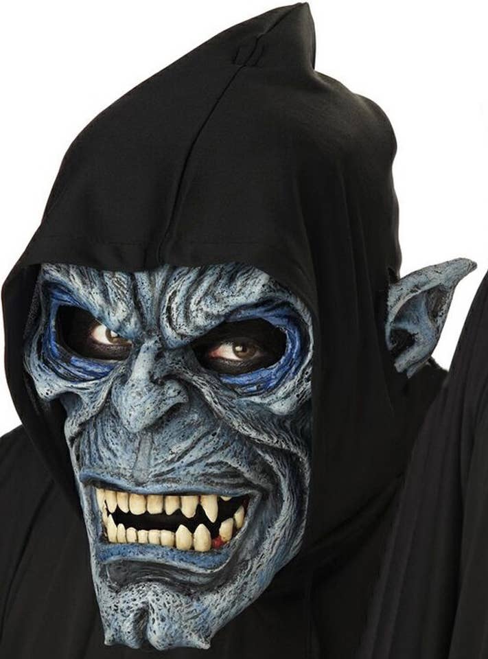 Deluxe Night Stalker Vampire Ani-Motion Halloween Costume Mask Accessory View 3