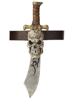 Adults Deluxe Pirate Sword and Skull Sheath Set 