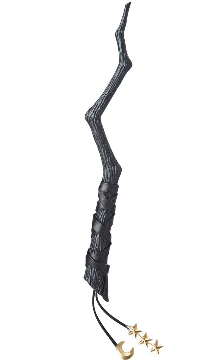 Black Witch Costume Wand Accessory Main Image