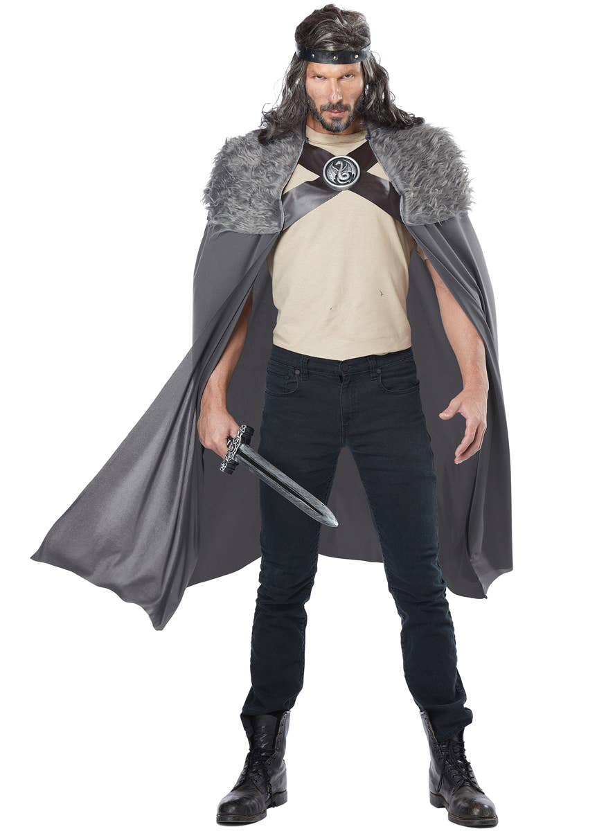 Game of Thrones Grey Fur Costume Cape 
