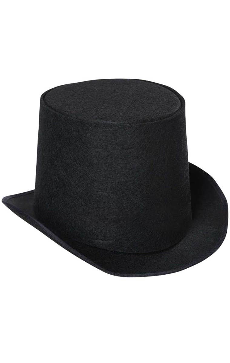 Kids Versatile Black Top Hat Fancy Dress Costume Accessory Main Image