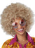 Women's 1970's Foxy Lady Curly Blonde Afro Costume Wig Main Image