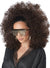 Image of 70s Disco Womens Brown Afro Wig Hairpiece on Headband