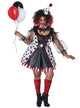 Image of Womens Halloween Costume, Twisted Clown Women's Plus Size Halloween Costume
