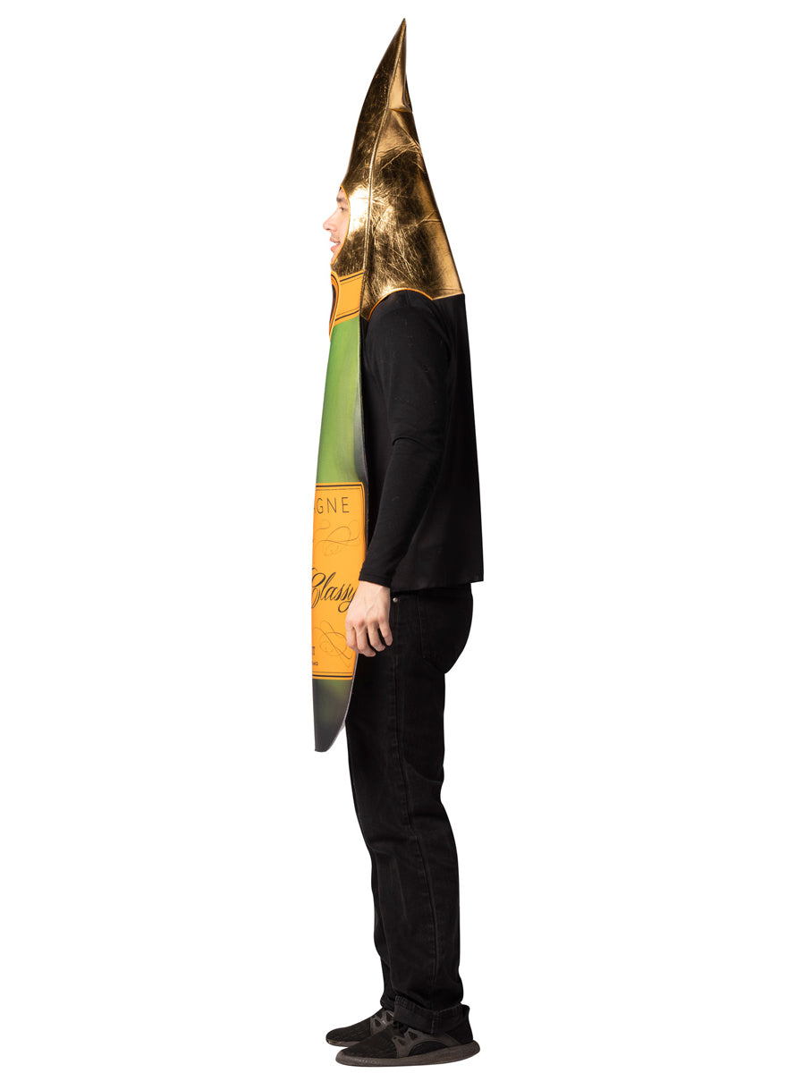 Champagne Bottle Novelty Adults Costume - Side Image