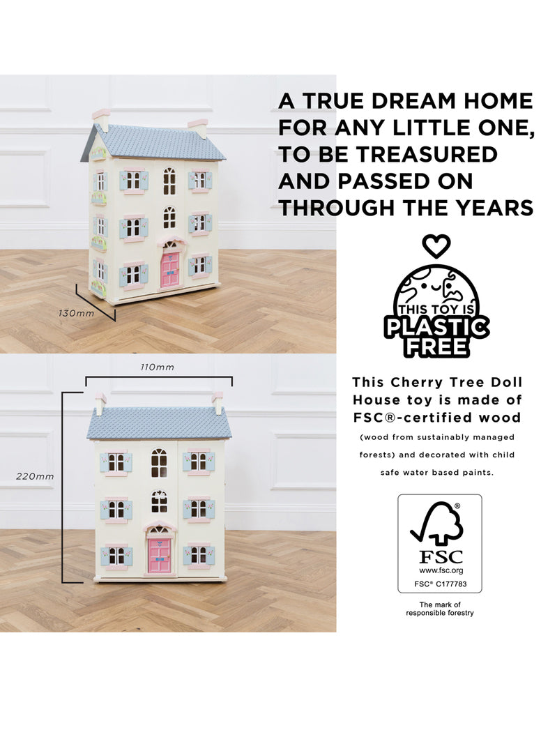 Cherry Tree Hall Large Wooden Doll House