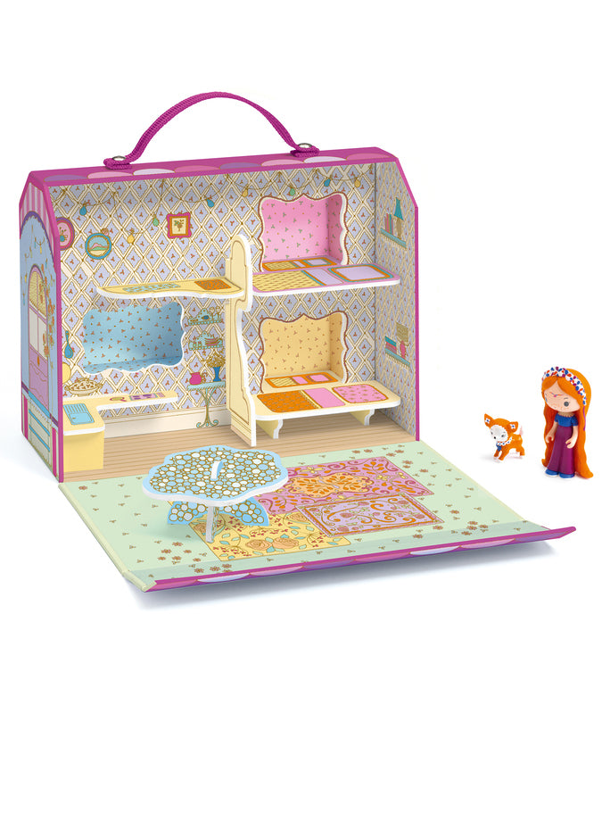 Children Tiny Wagon Doll House - Main Image