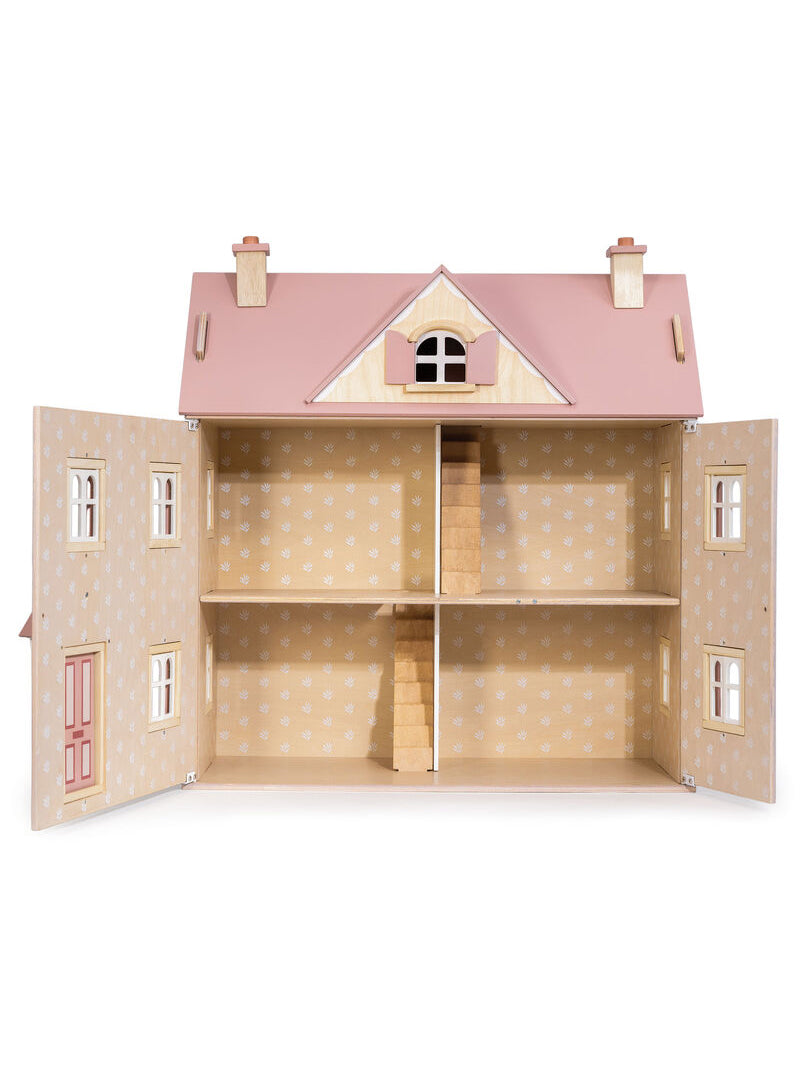 Children Wooden Alouette Doll House - Front Image
