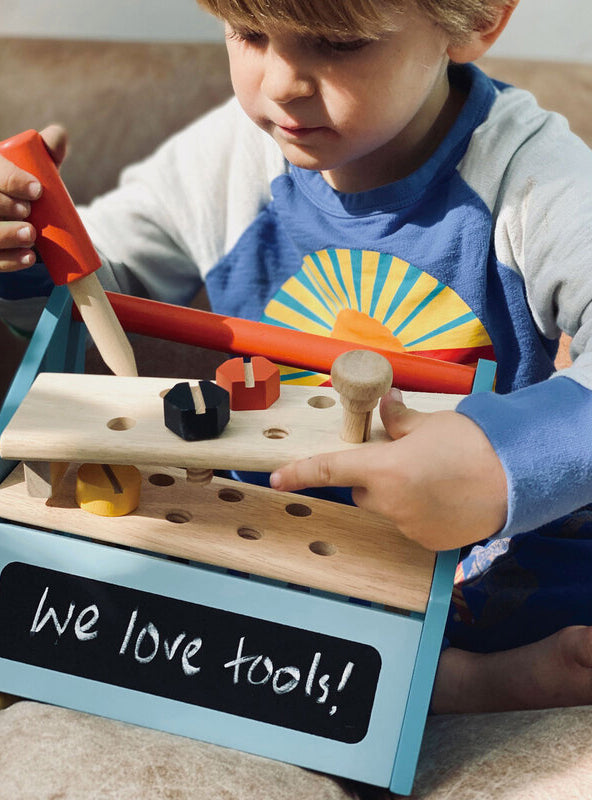 Children Wooden Toll Box Set - Lifestyle Image 2