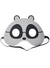 Image of Felt Black and White Kid's Panda Costume Mask