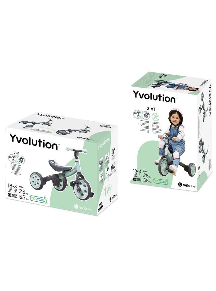 Childrens Green 2 In 1 Velo Trike - Packing Image