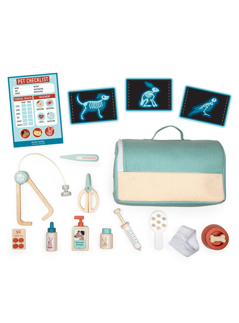 Childrens Pretend Wooden Animal Rescue Kit - Alternate Image 2