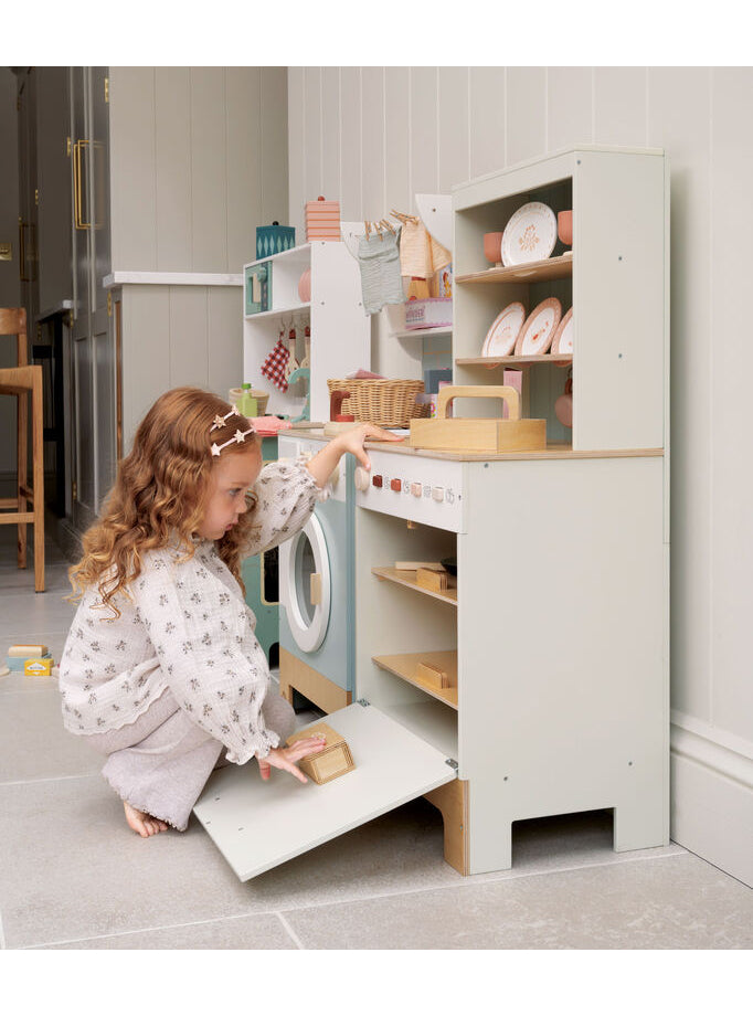 Childrens Pretend Wooden Dishwasher Dresser - Lifestyle Image