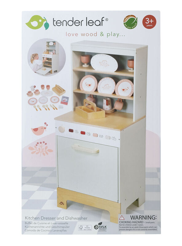 Childrens Pretend Wooden Dishwasher Dresser - Packing Image