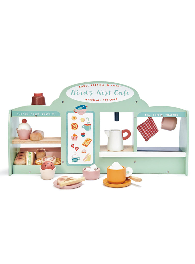 Childrens Pretend Wooden Mini Chef Cafe - Front Image