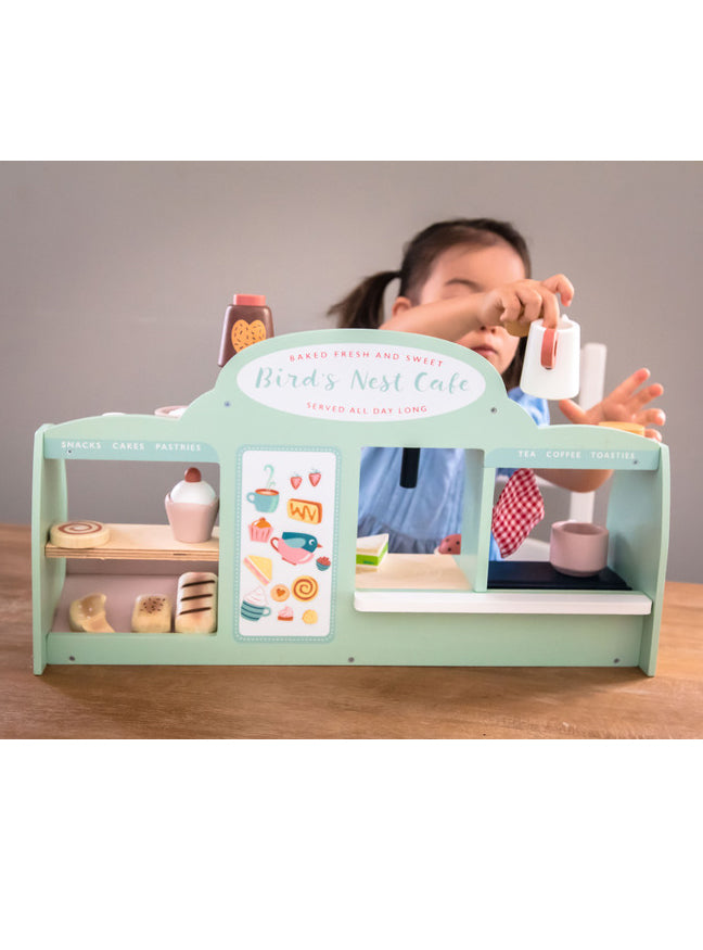 Childrens Pretend Wooden Mini Chef Cafe - Lifestyle Image 4