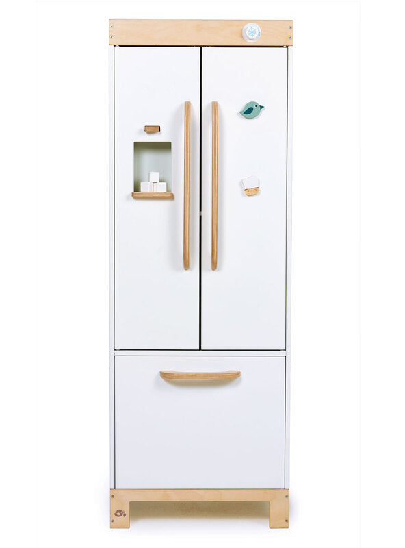 Childrens White Wooden Refrigerator Kitchen Toy - Front Main Image