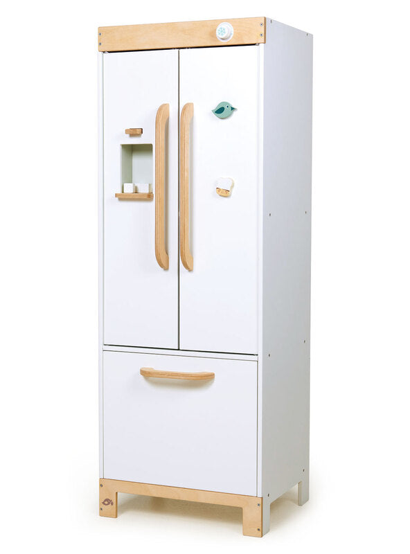 Childrens White Wooden Refrigerator Kitchen Toy - Main Image