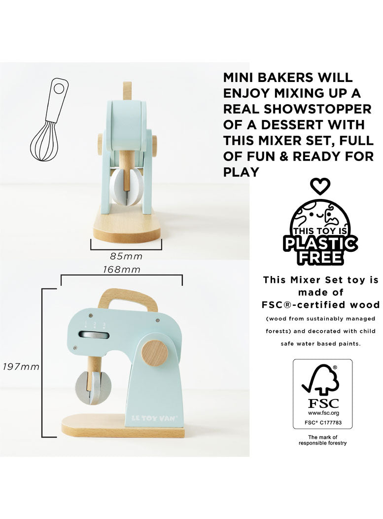 Childrens Wooden Baker Set - Dimension Image
