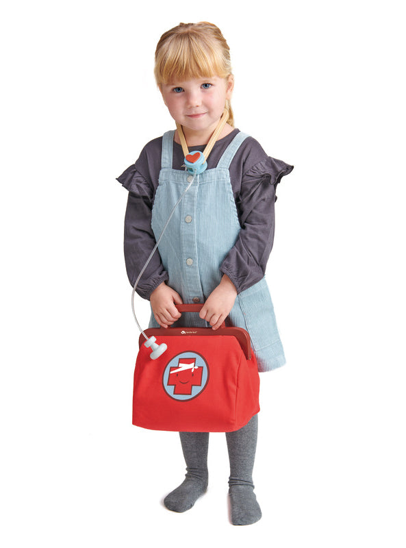 Childrens Wooden Doctors Set With Bag - Alternate Image 4