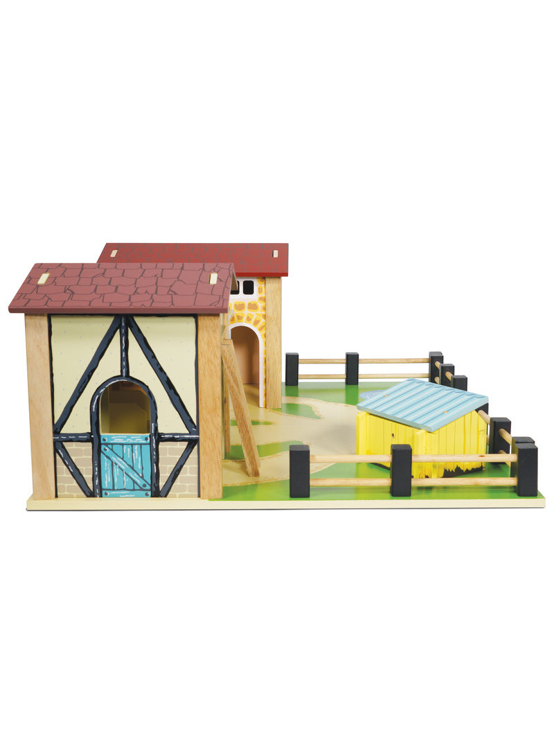 Childrens Wooden Farmyard Toy - Side Image 1