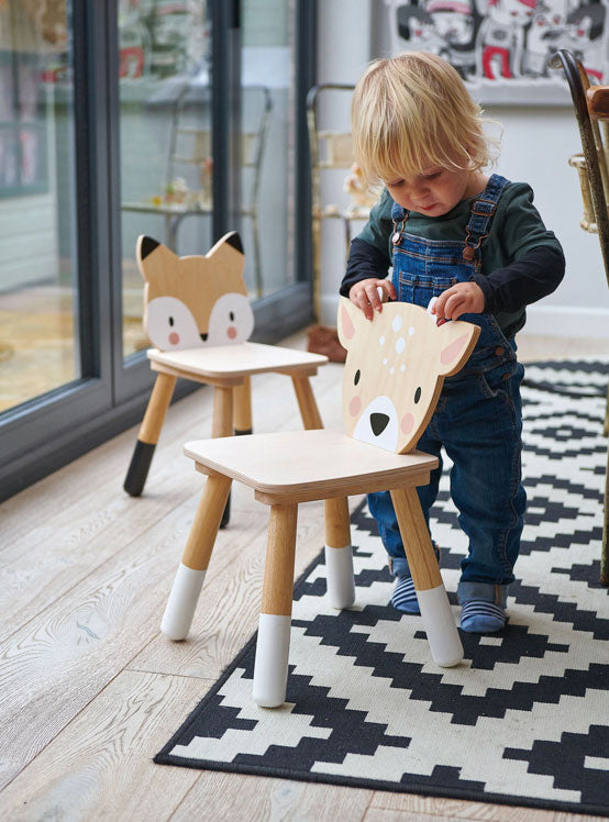 Childrens Wooden Forest Deer Chair - Lifestyle Image 1