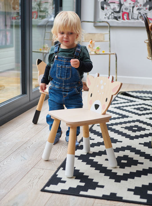 Childrens Wooden Forest Deer Chair - Lifestyle Image 2