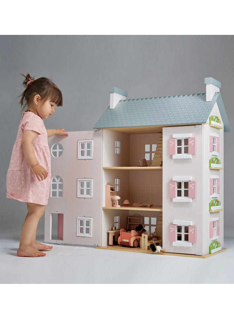 Childrens Wooden Heather Hall Doll House - Lifestyle Image