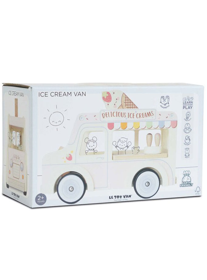 Childrens Wooden Ice Cream Van Toy - Packing Image