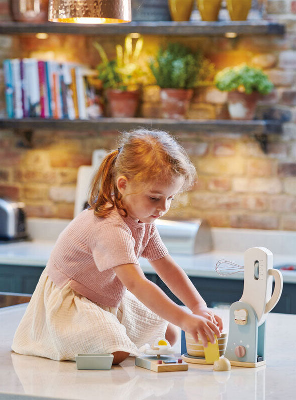 Childrens Wooden Pretend Baking Set - Lifestyle Image