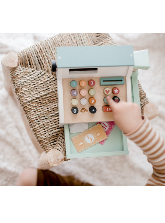 Childrens Wooden Shop Til Toy - Lifestyle Image 1