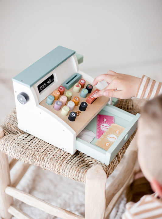 Childrens Wooden Shop Til Toy - Lifestyle Image 5