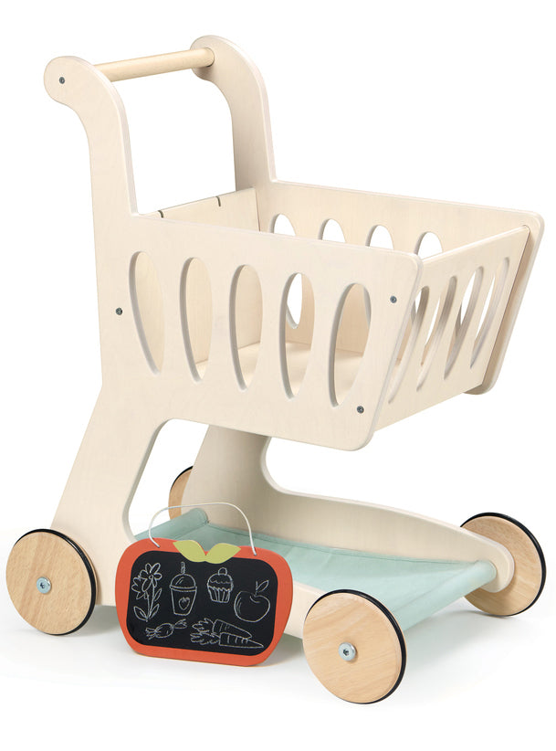 Childrens Wooden Shopping Trolley Top - Main Image