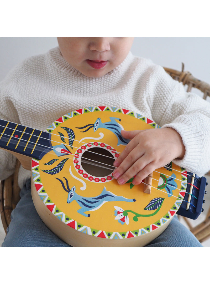 Childrens Yellow Banjo Instrument - Lifestyle Image 2